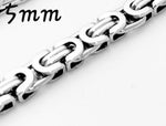 MEN'S STAINLESS STEEL LINK BRACELET - (3 SIZES)